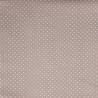 Bedruckte Baumwolle PISELLI Taupe / Weiß